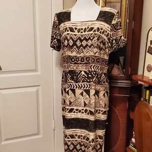 Lindsey Scott Dress Aztec design